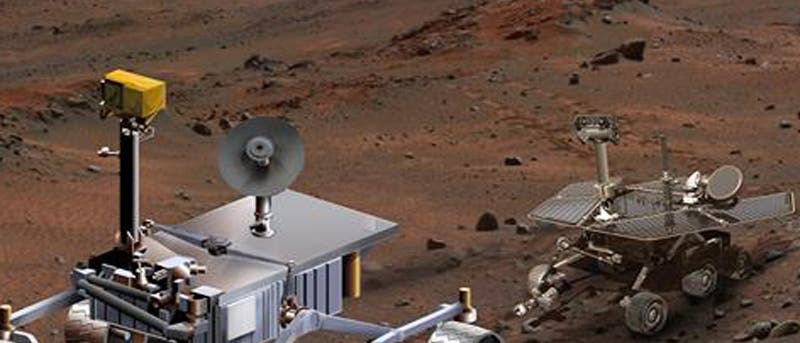 Der Rover "Mars Science Laboratory" (Computergrafik)