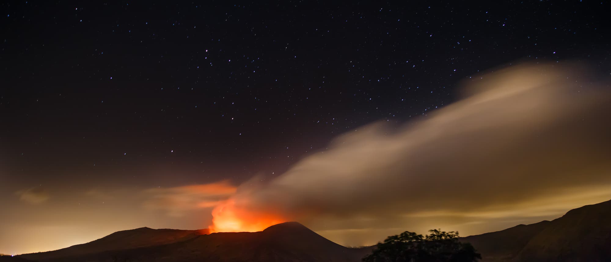Der aktive Vulkan Masaya liegt in Nicaragua