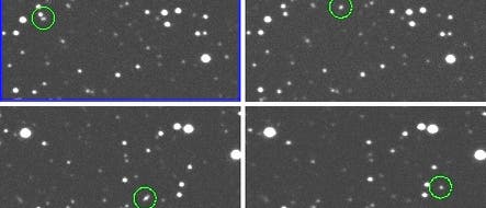 Entdeckungsbild des Mini-Asteroiden 2012 KT42