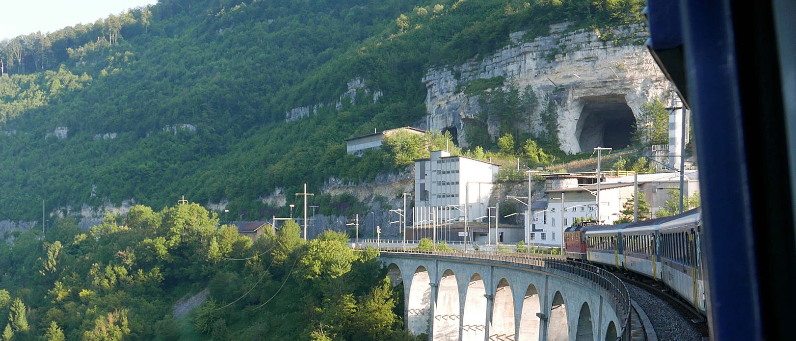 Felslabor Mont Terri in St. Ursanne mit Viadukt
