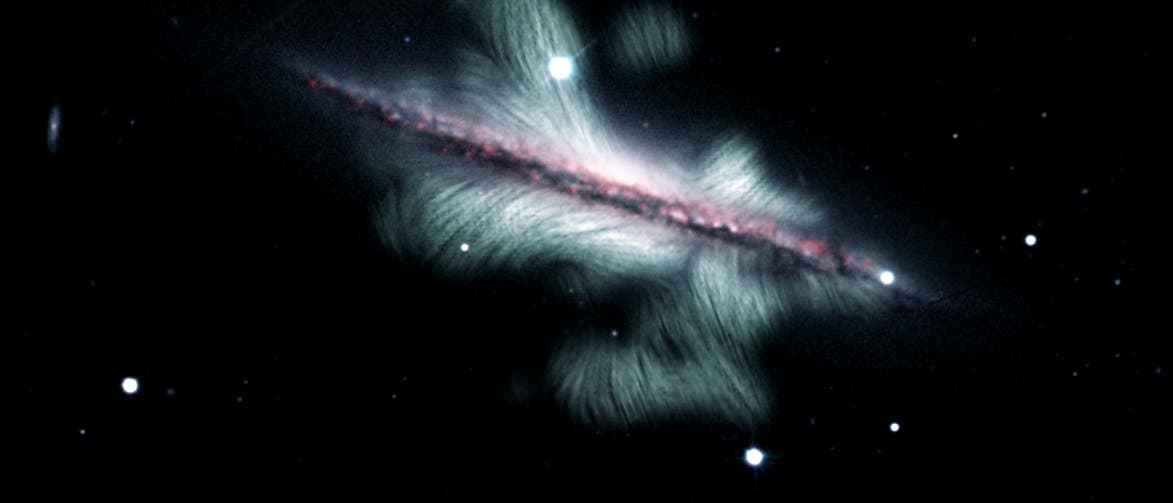 Magnetfeld der Spiralgalaxie NGC 4217