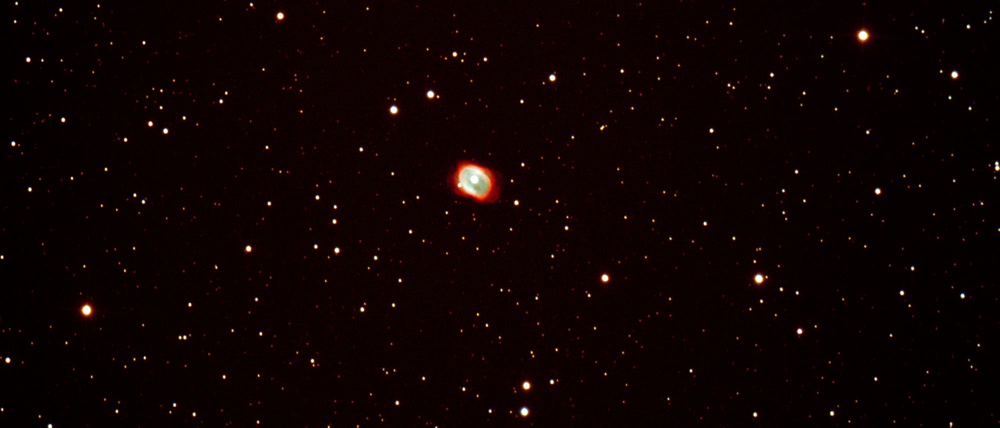 Farbaufnahme des Planetarischen Nebels NGC 3132 mit einem Amateurtelskop