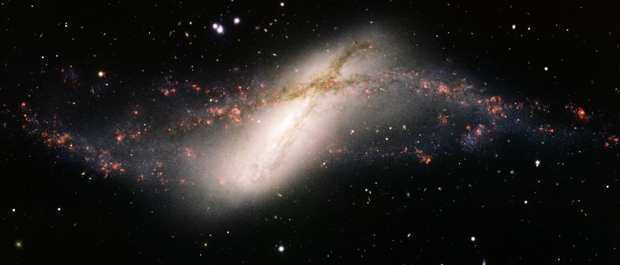 Die Galaxie NGC 660 im Sternbild Fische