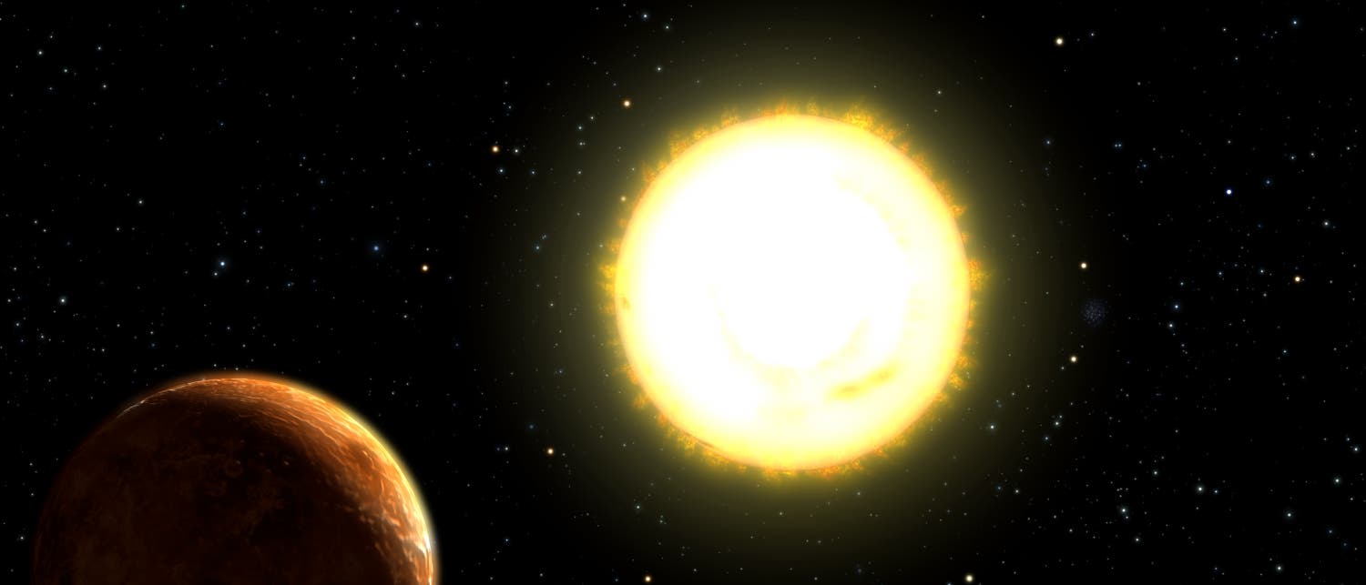 55 Cancri mit Planet