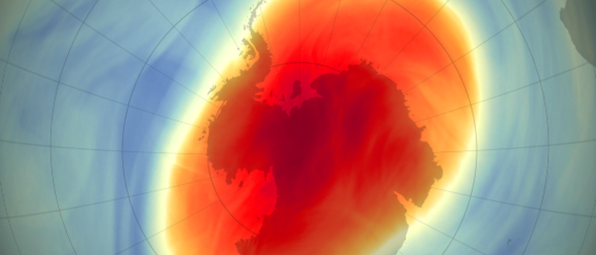 Ozonloch über der Antarktis