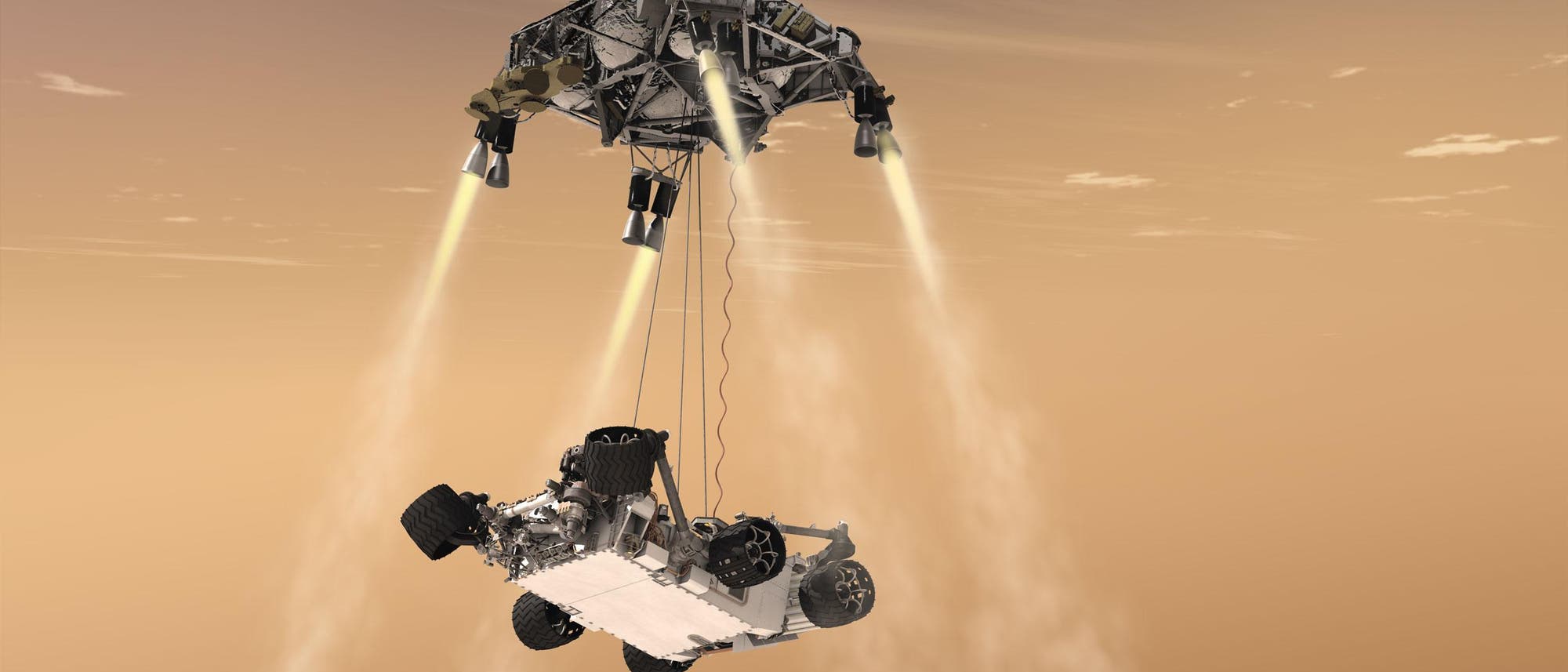 Landung des Marsrovers Curiosity