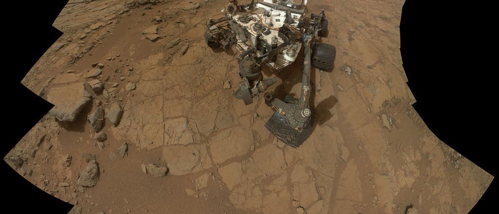 Selbstporträt des Marsrovers Curiosity