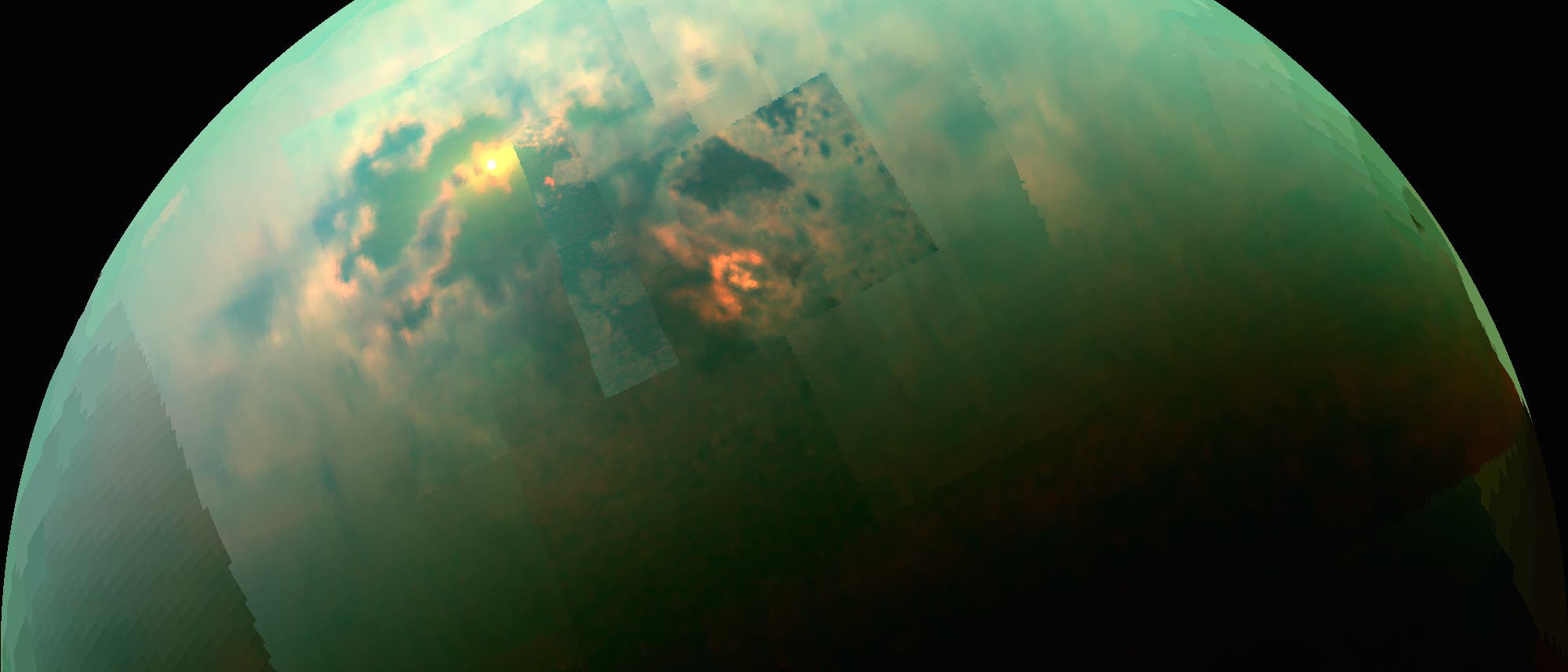 Die Seen auf dem Saturnmond Titan