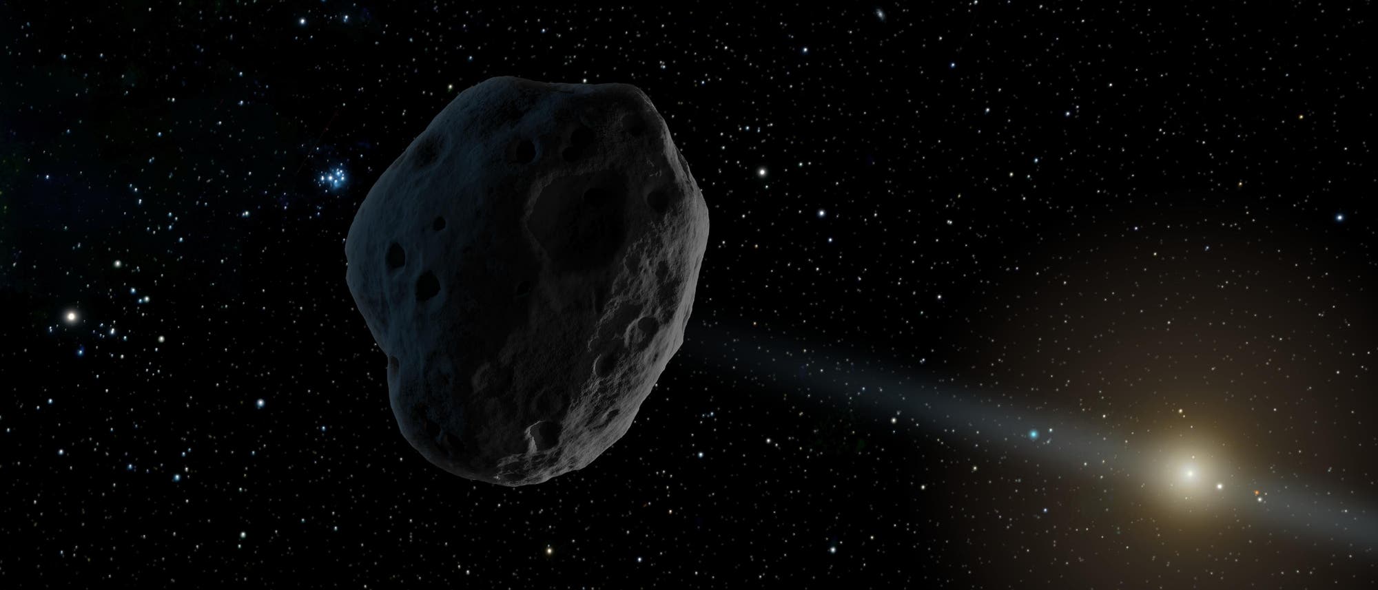 Künstlerische Darstellung eines Asteroiden