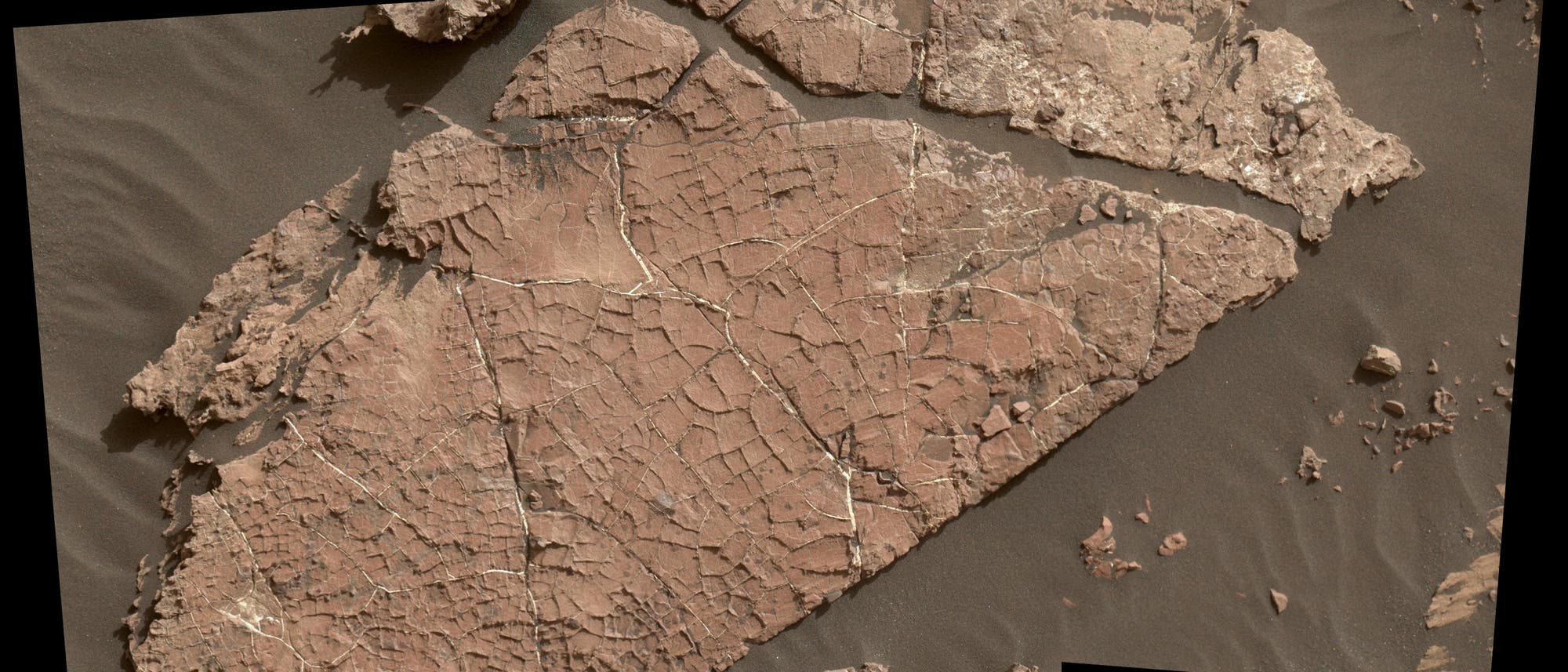 Old-Soaker-Felsplatte auf dem Mars
