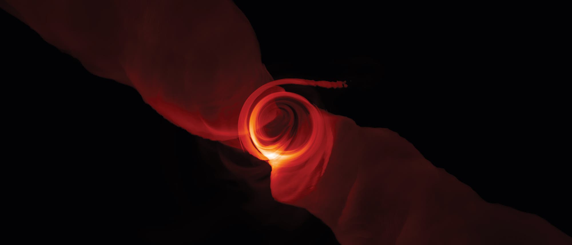 Aufheizen hineinstürzender Materie in Schwarzes Loch