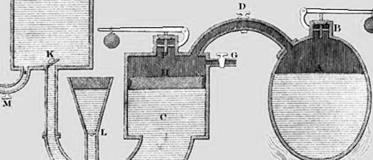 Bauplan der Papin-Dampfmaschine