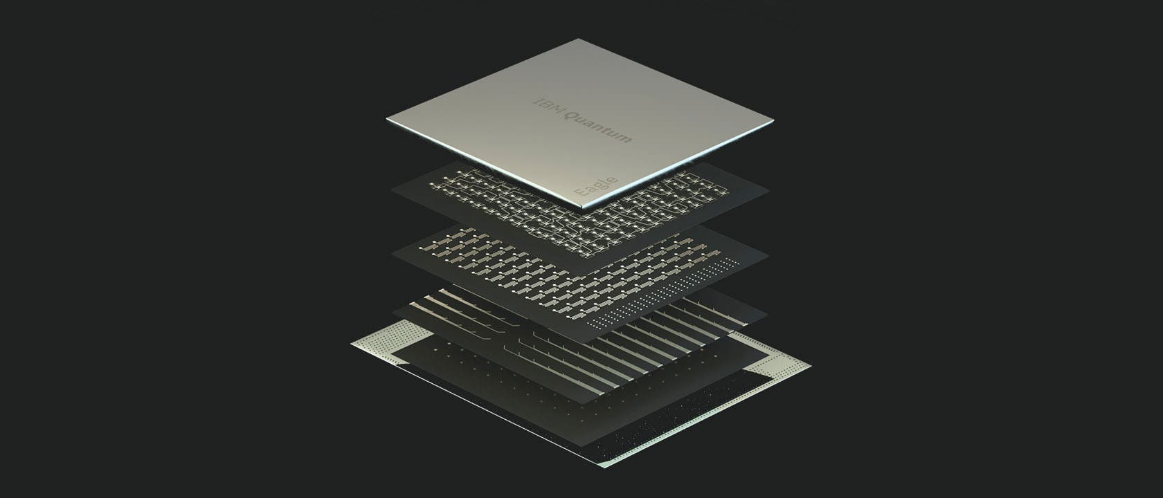 Der 127-Qubit-»Eagle«-Chip von IBM