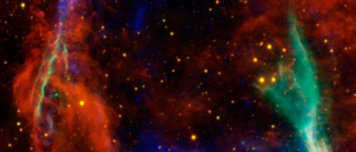 Der Supernova-Überrest RCW 86 im Sternbild Zirkel