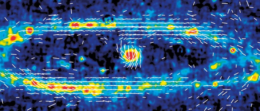Radiokarte Andromedagalaxie