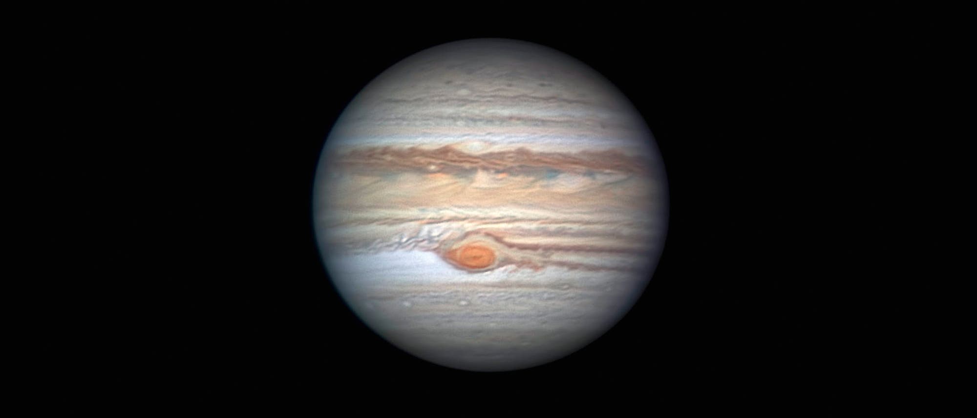 Großer roter Fleck auf Jupiter
