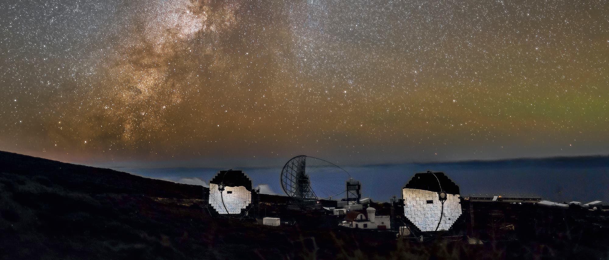 arge Size Telescope (LST-1) des Cherenkov Telescope Array (CTA) auf La Palma