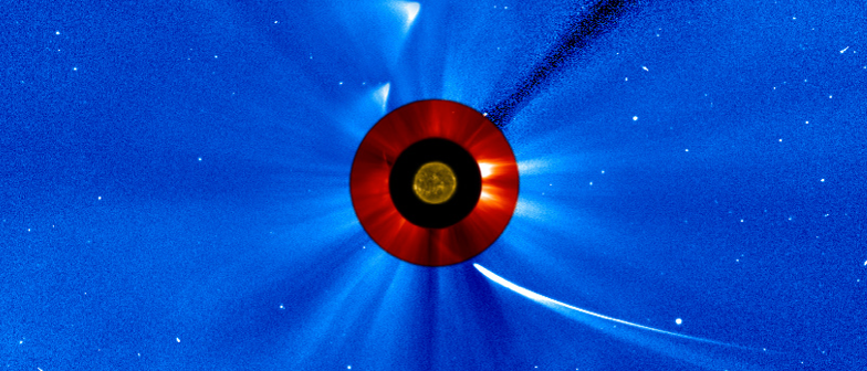 Flugbahn von Komet ISON um die Sonne