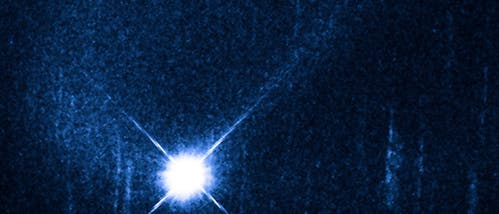 Asteroid Scheila mit Kollisionswolke