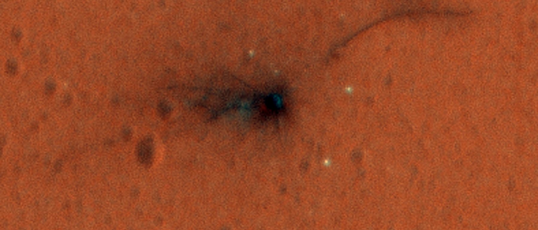 Die Absturzstelle des ESA-Marslanders Schiaparelli