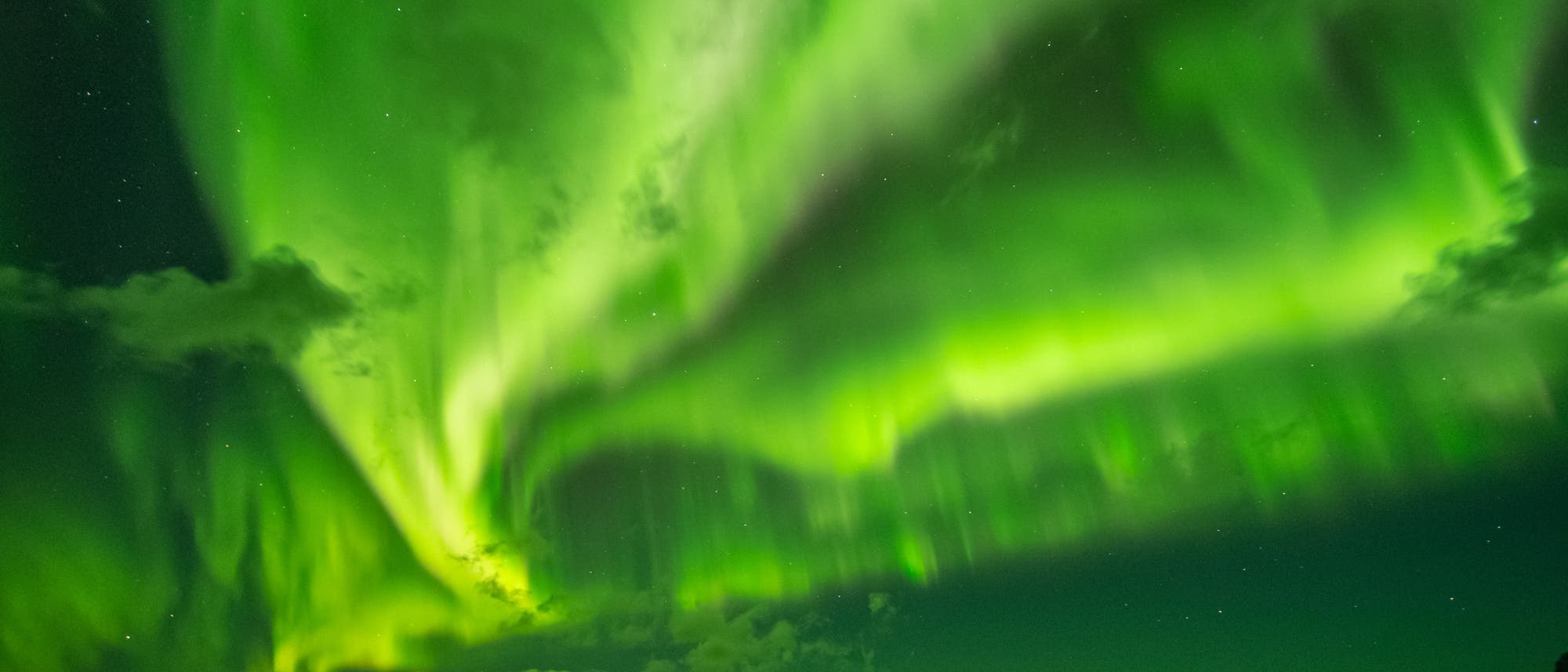 Nordlicht über Norwegen am Abend des 3. Dezember 2021 