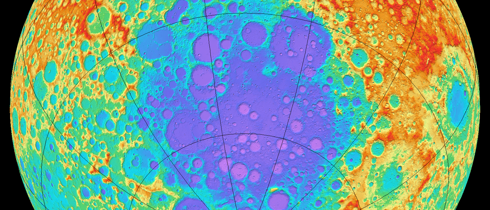 Das Südpol-Aitken-Becken auf dem Mond