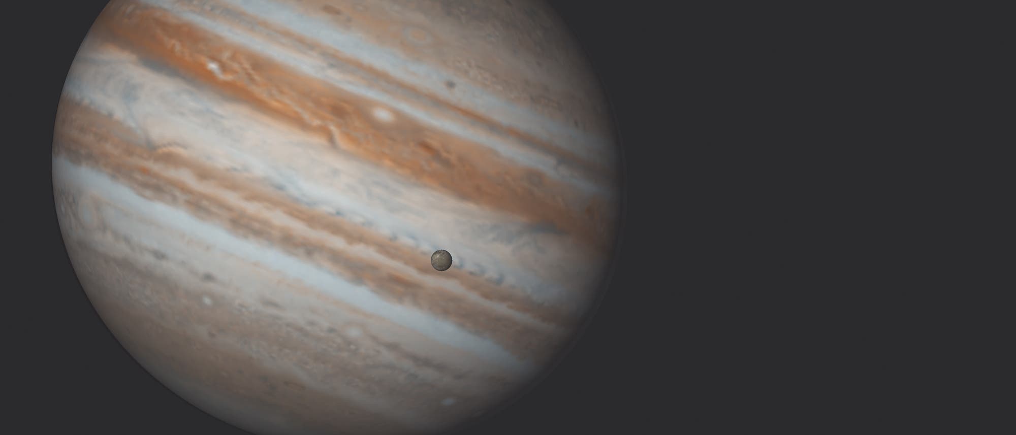 Jupitermond Ganymed verfinstert Io