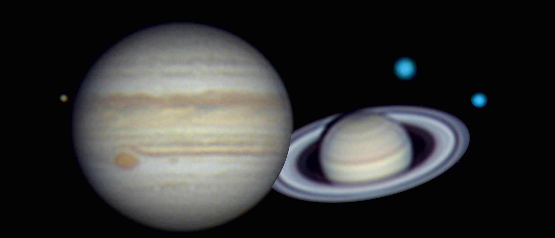 Jupiter, Saturn, Uranus und Neptun: Ziele für jedes Kaliber