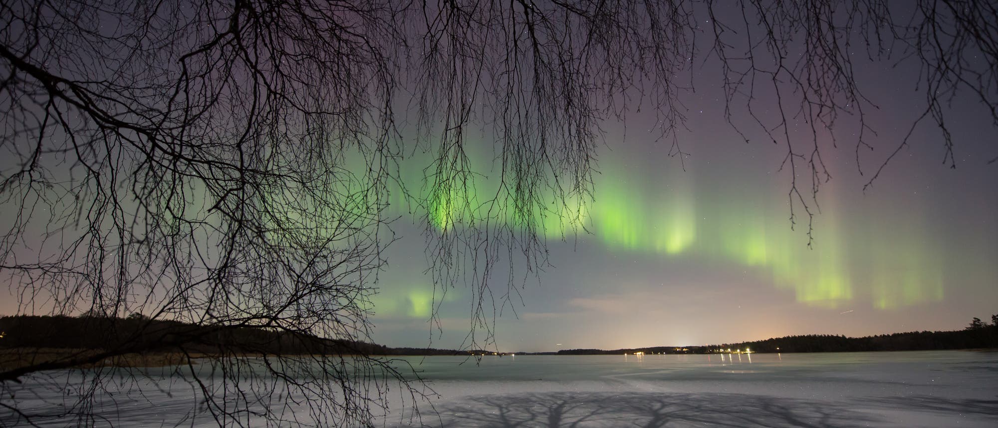 Schwedisches Wintermärchen mit Polarlicht