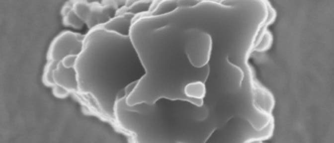 Siliziumkarbidkorn aus dem Murchison-Meteoriten