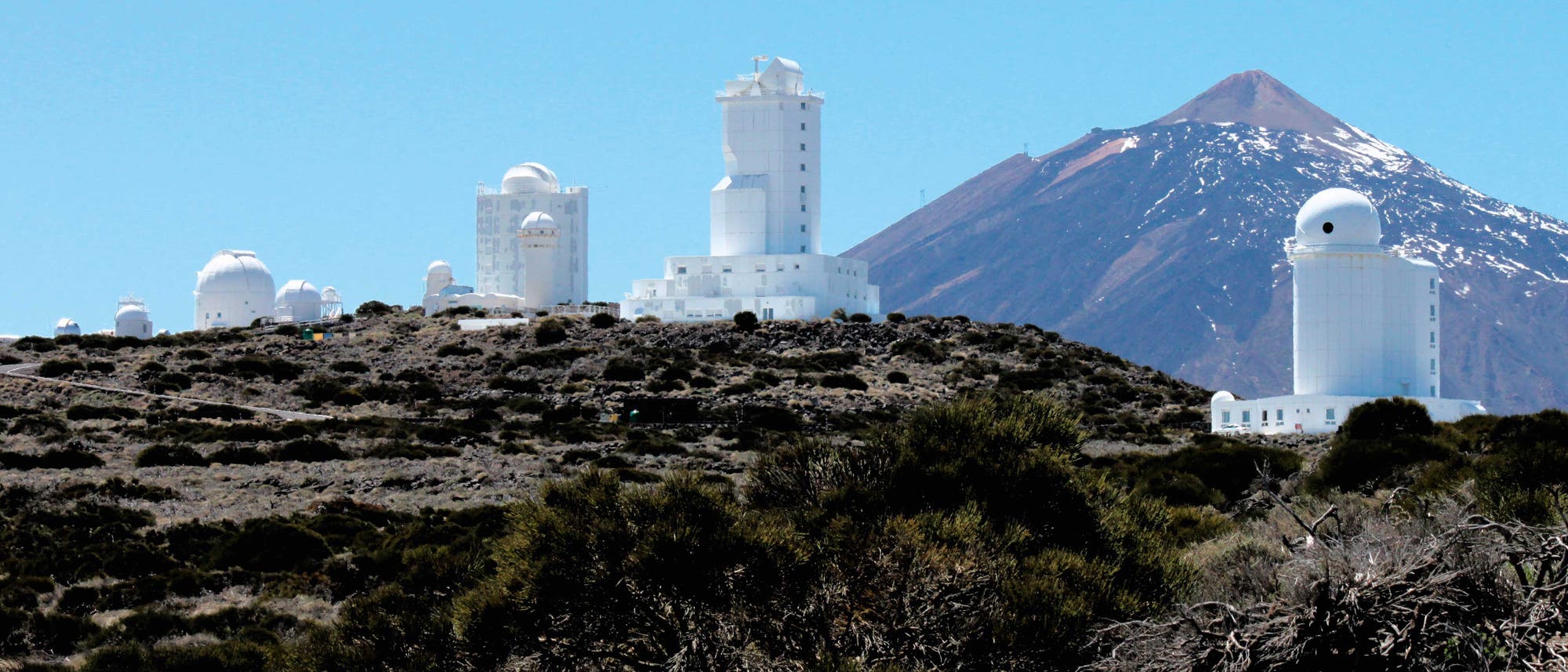 Das Forschungsgelände des Observatorio del Teide