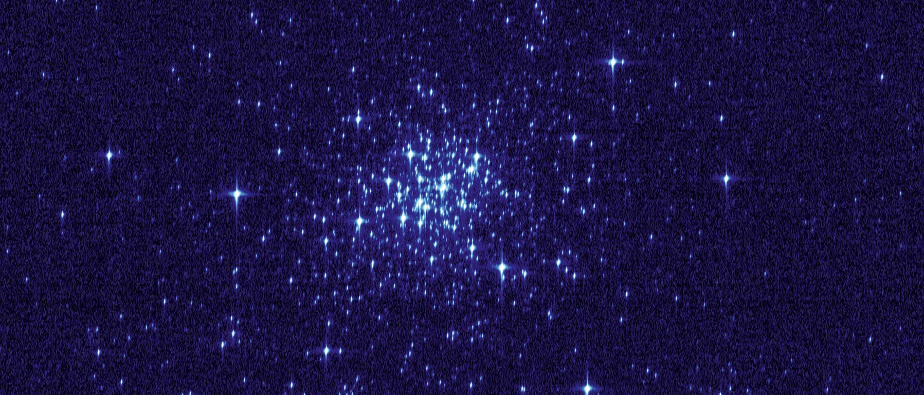 Testbild des Gaia-Satelliten zeigt den jungen Kugelsternhaufen NGC 1818