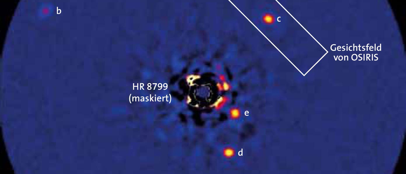 Die vier Planeten von HR 8799