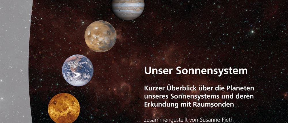 Titelbild der Broschüre "Unser Sonnensystem"