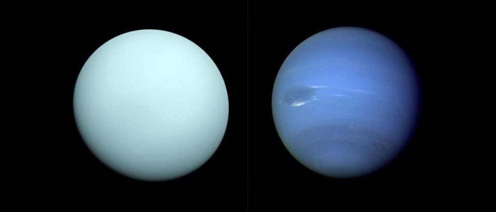Uranus und Neptun im Vergleich
