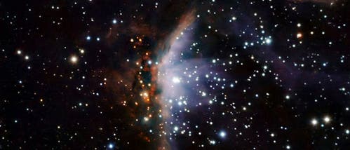 Die Sternentstehungsregion Gum 19 im Sternbild Segel