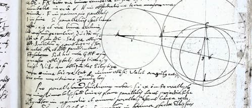 Originalseite aus den Kepler-Handschriften