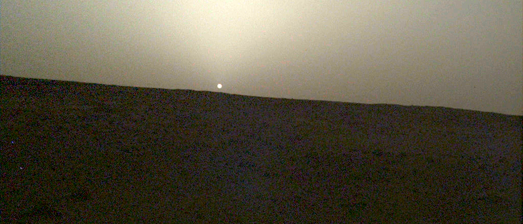Sonnenuntergang auf dem Mars