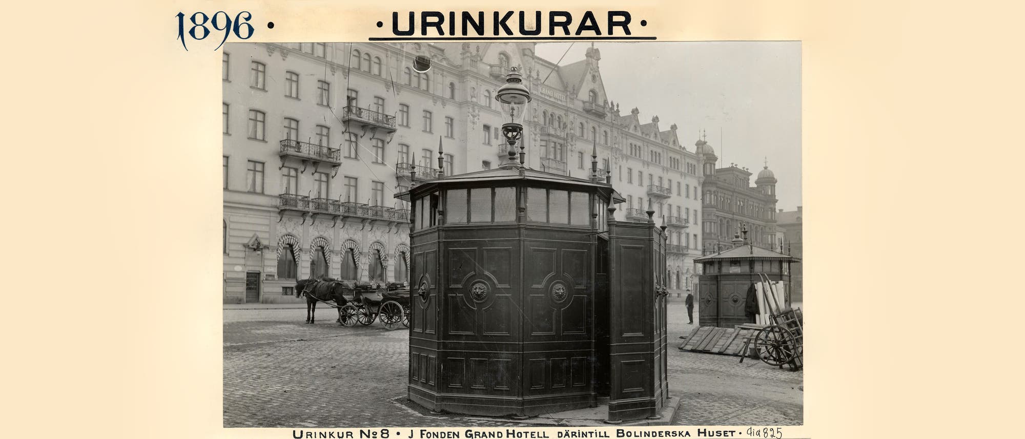 Öffentliche Toiletten in Stockholm 1896