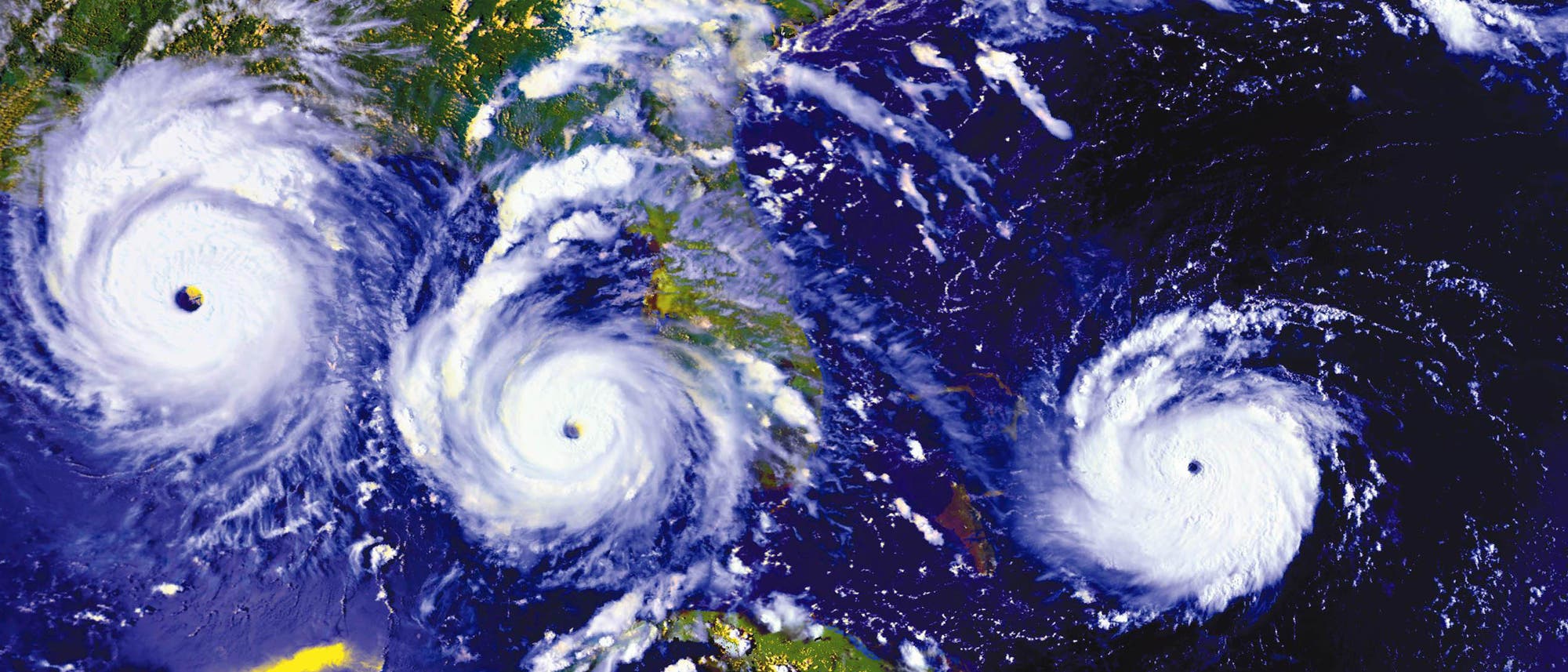 Zugweg von Hurrikan Andrew 1992