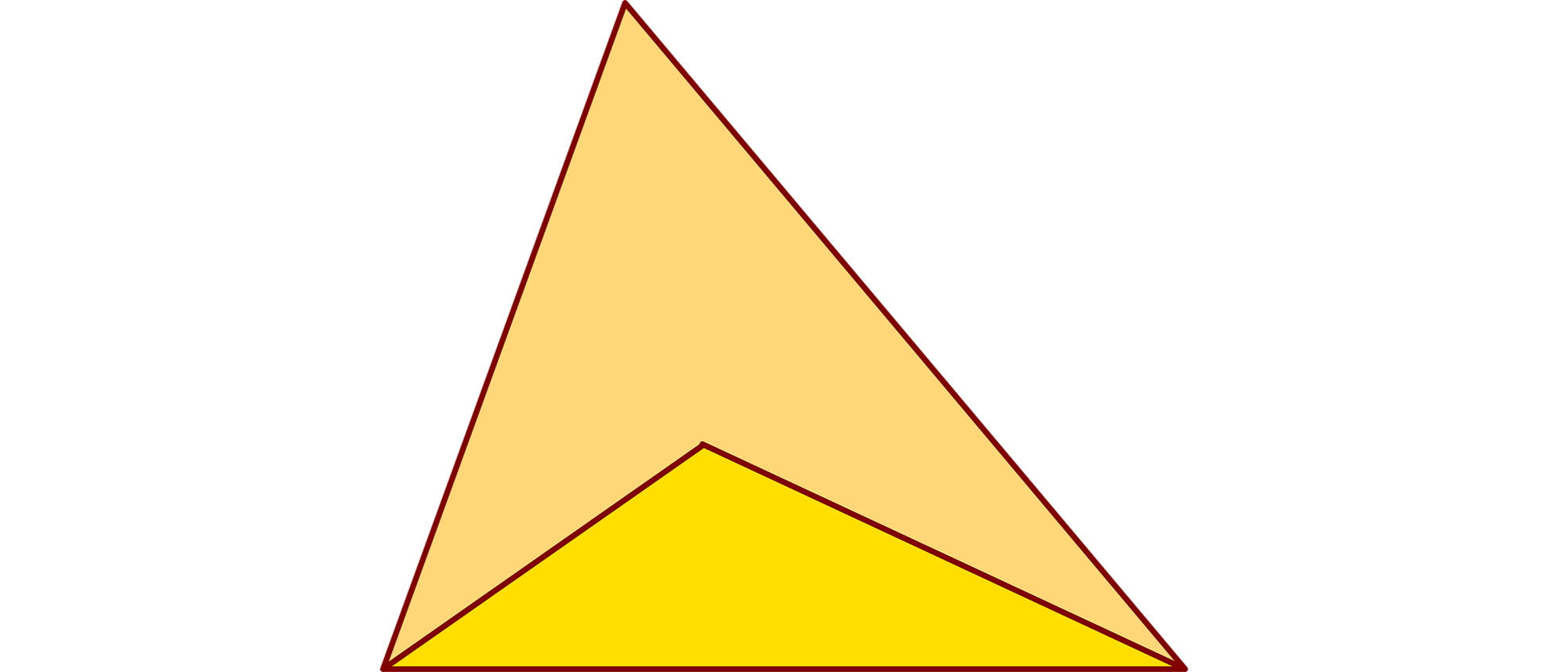 zwei Dreiecke