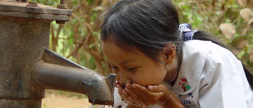 Brunnen in Kambodscha
