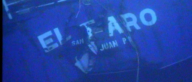 Heck des gesunkenen Frachtschiffs 'El Faro'