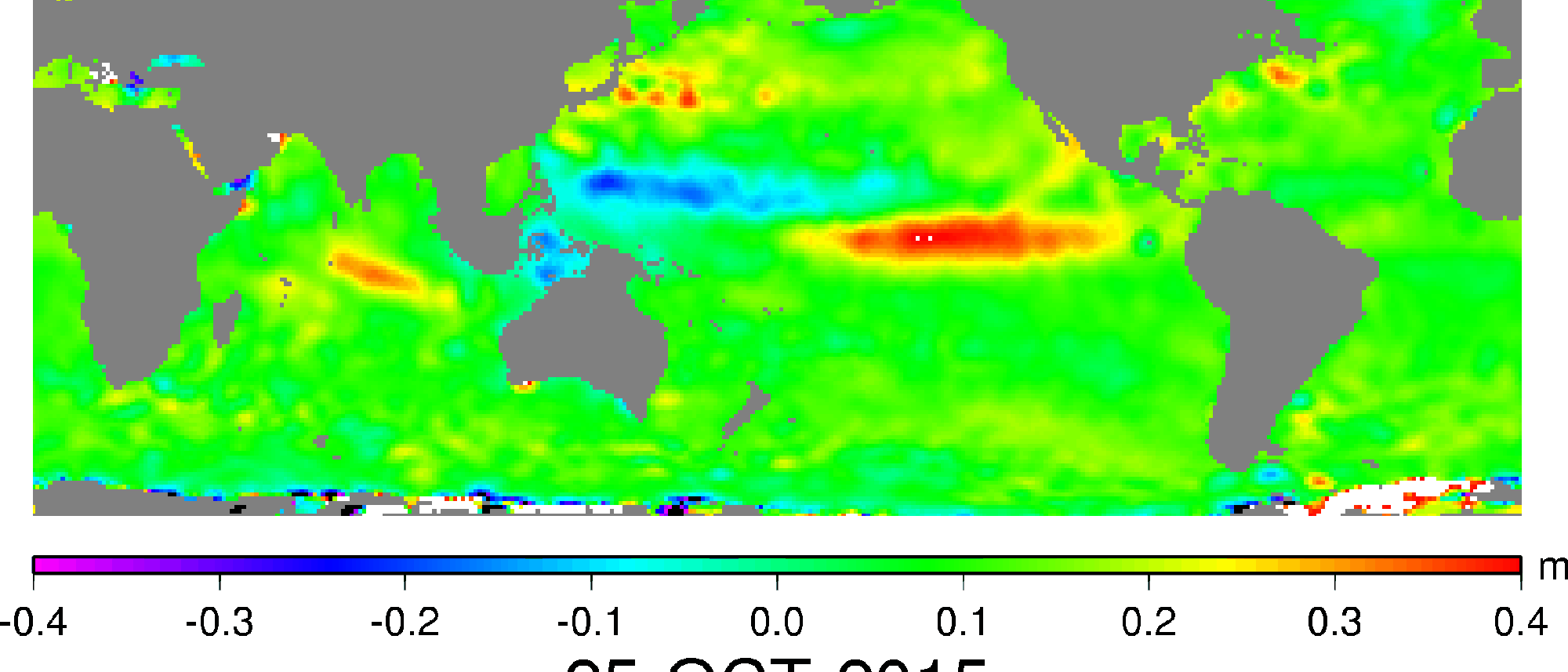 El Niño wärmt Pazifikwasser