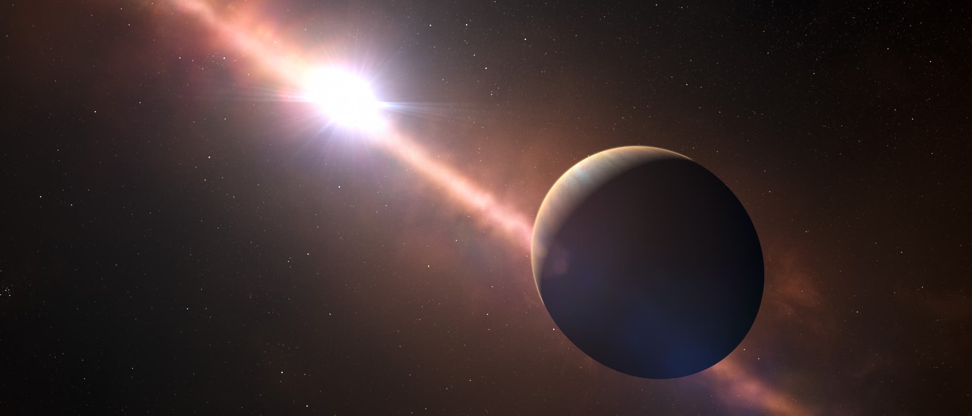 Exoplanet Beta Pictoris b (künstlerische Darstellung)