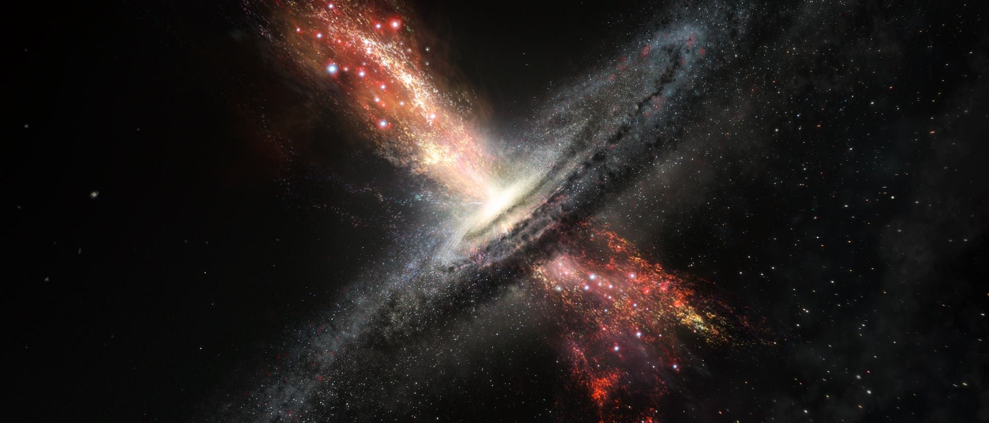 Galaxie mit Sternströmen