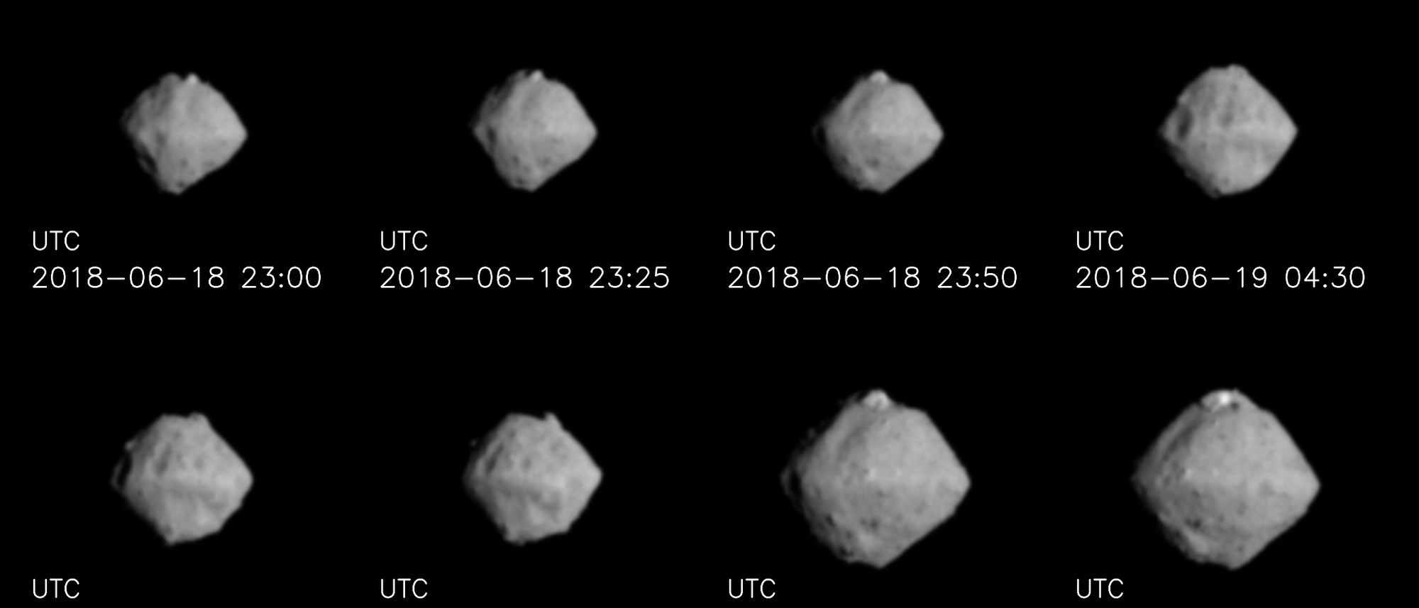 Im Anflug auf den Asteroiden Ryugu – Aufnahmen von Hayabusa-2