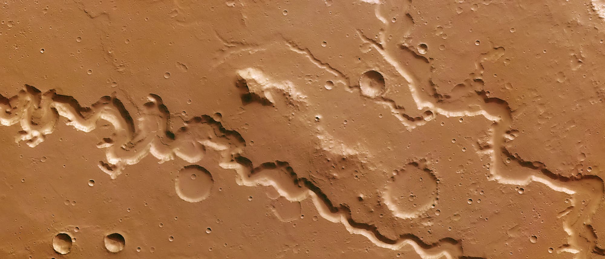 Flusslandschaft Nanedi Valles, Mars