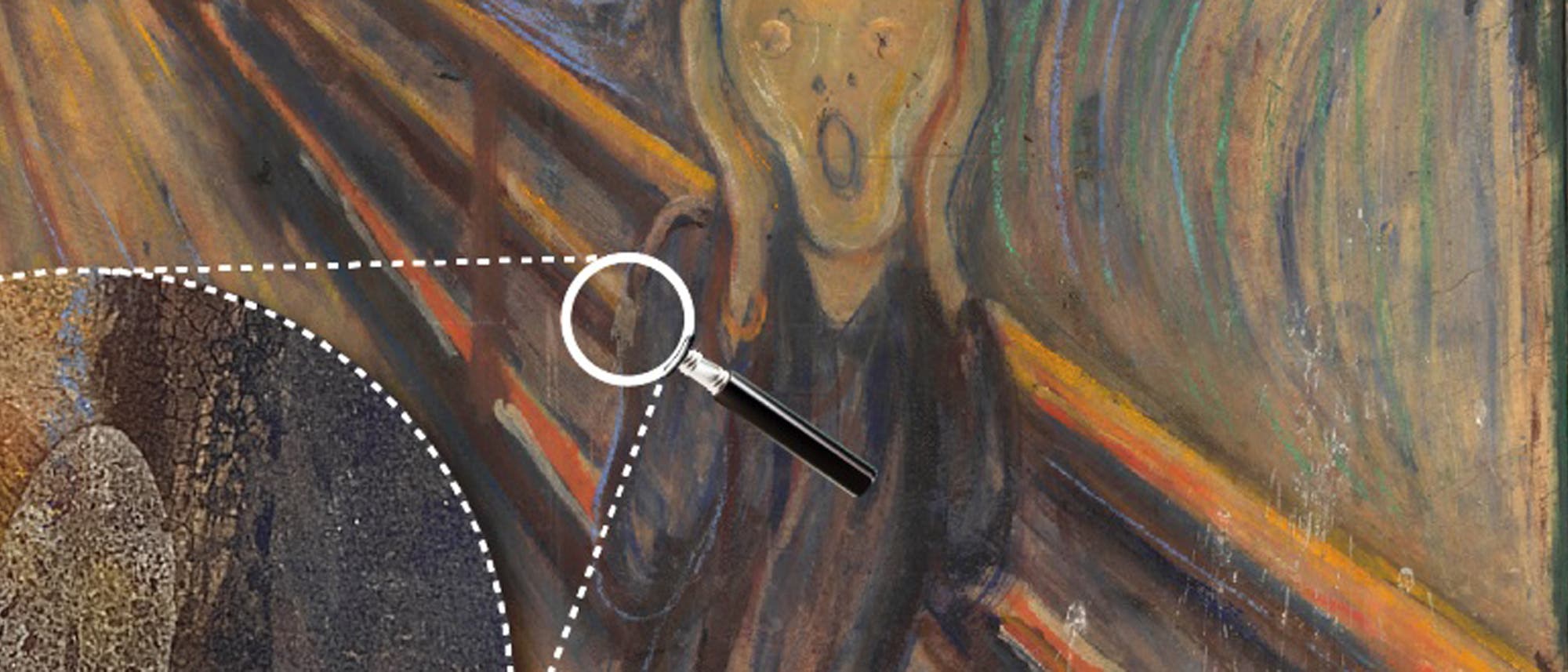 "Der Schrei" von Edvard Munch und das Geheimnis der weißen Flecken