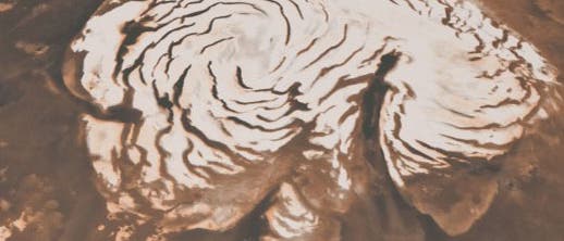 Eisformationen am Nordpol des Mars